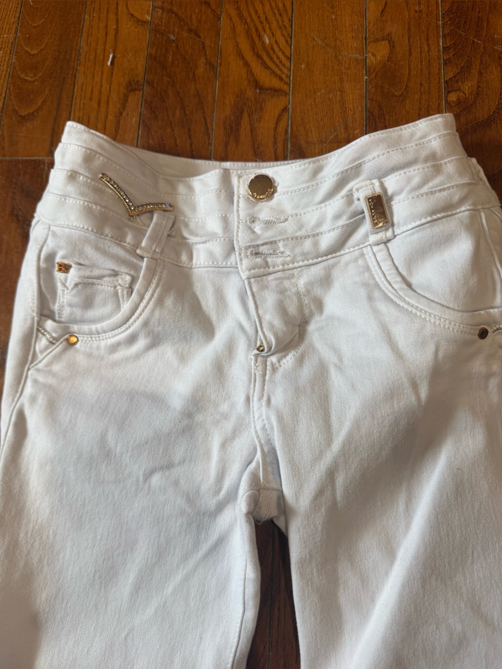 Women's High-Rise White Skinny Jeans - Sleek Slim Fit - Picture 4 of 8